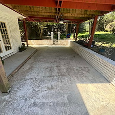 Heavily-soiled-driveway-patio-and-house-in-Cantonment-Fl 3